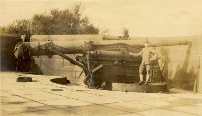 6 inch Disappearing Gun; Battery Lewis